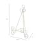 12 Pack: 12" White Distressed Easel Photo Stand by Studio Décor